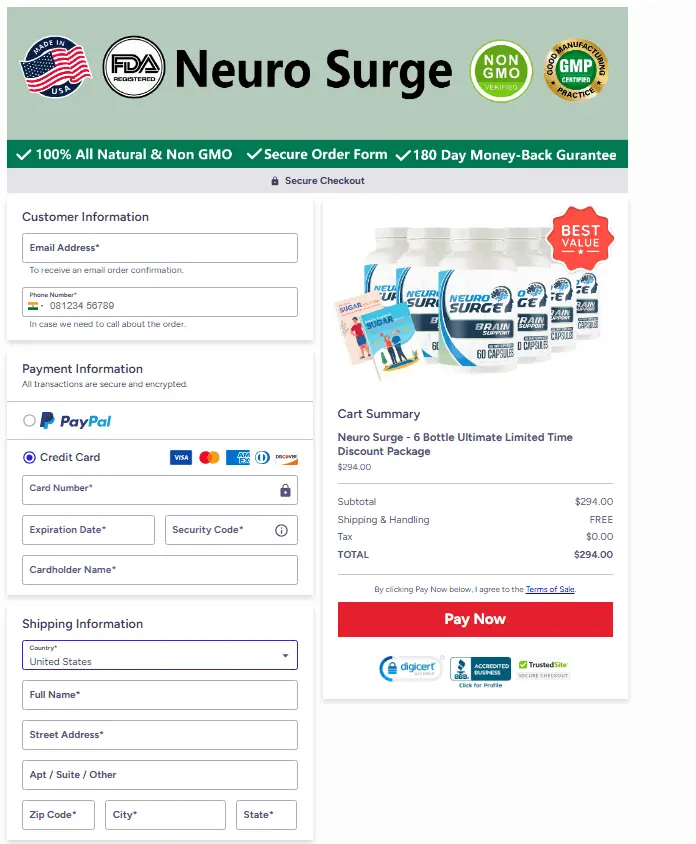 Neurosurge Order Page